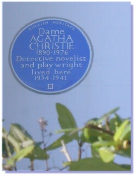  Agatha Christie blue plaque