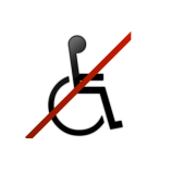 image icon no wheelchair acces